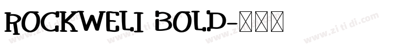 ROCKWELI BOLD字体转换